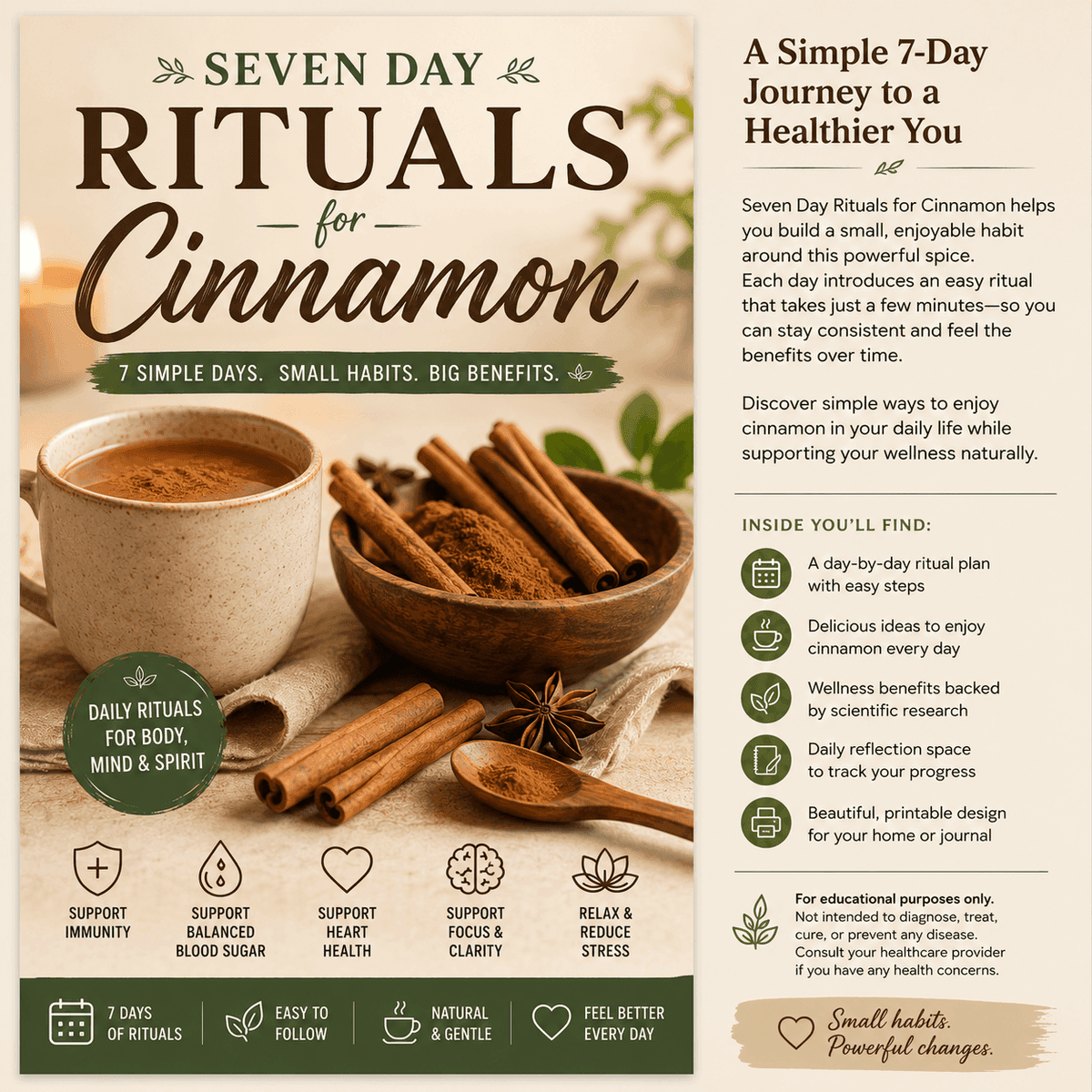 Cinnamon 7-day rituals PDF guide preview