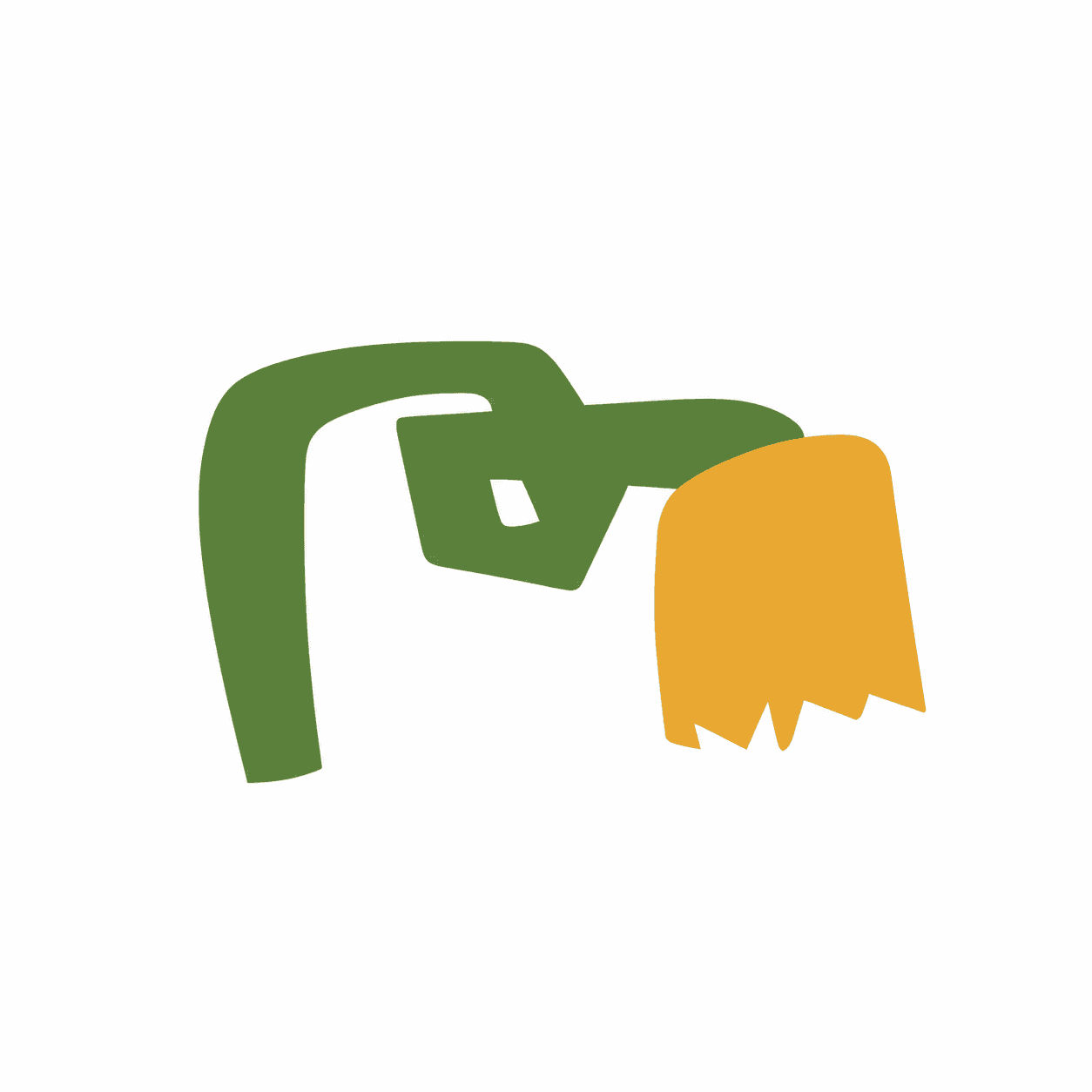 Green and yellow natural wellness illustration