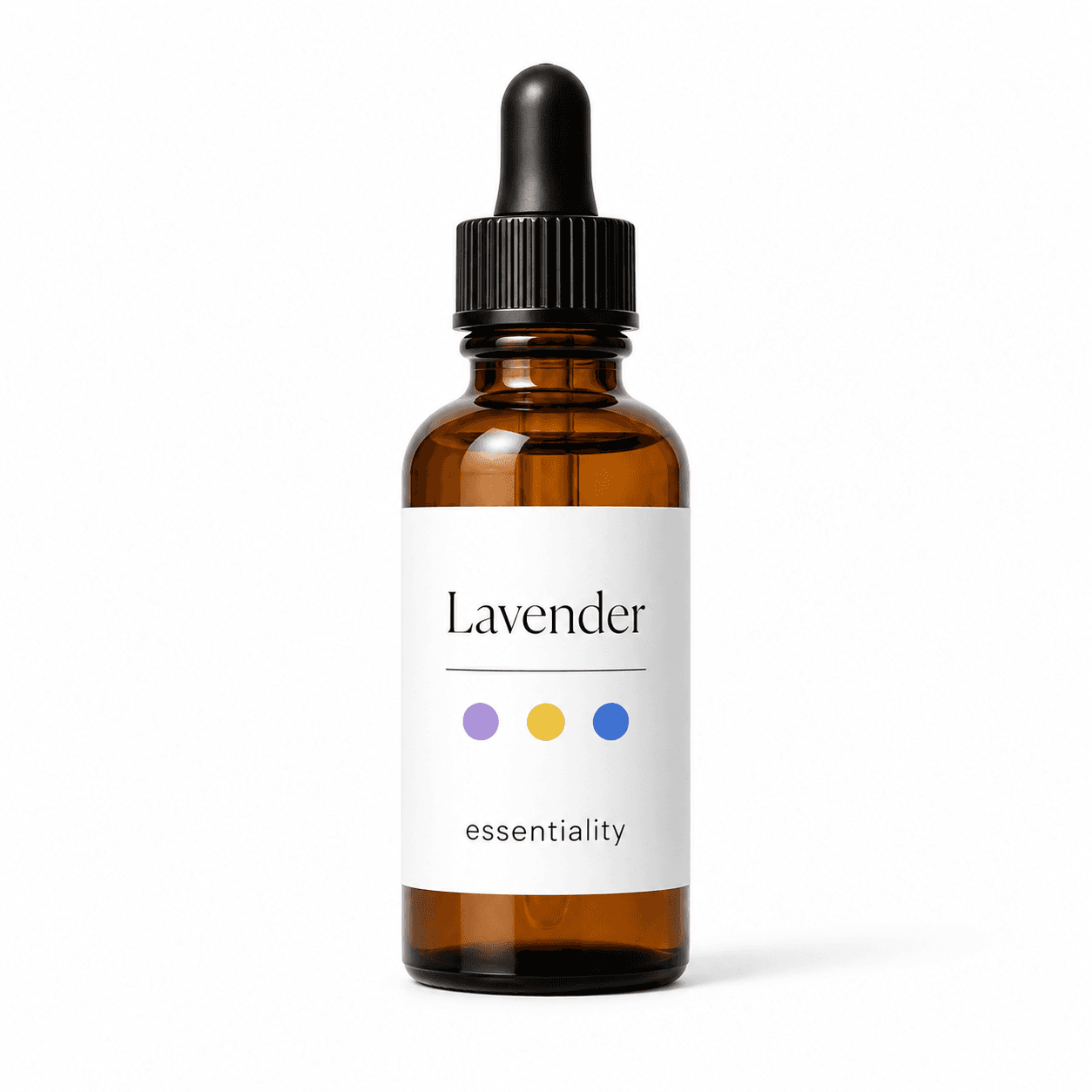 Lavender essential oil bottle