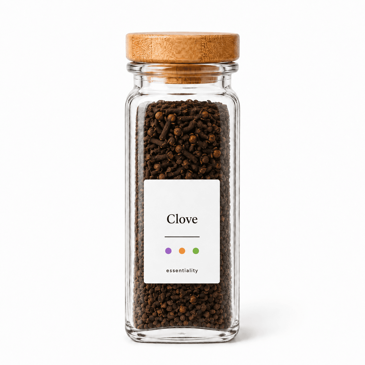 Clove spice bottle
