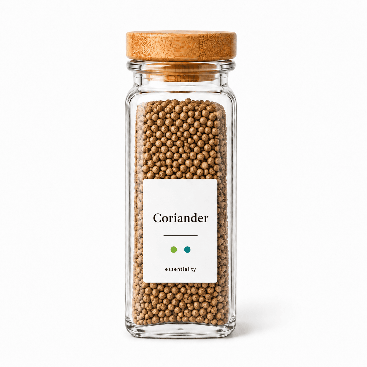 Coriander spice bottle