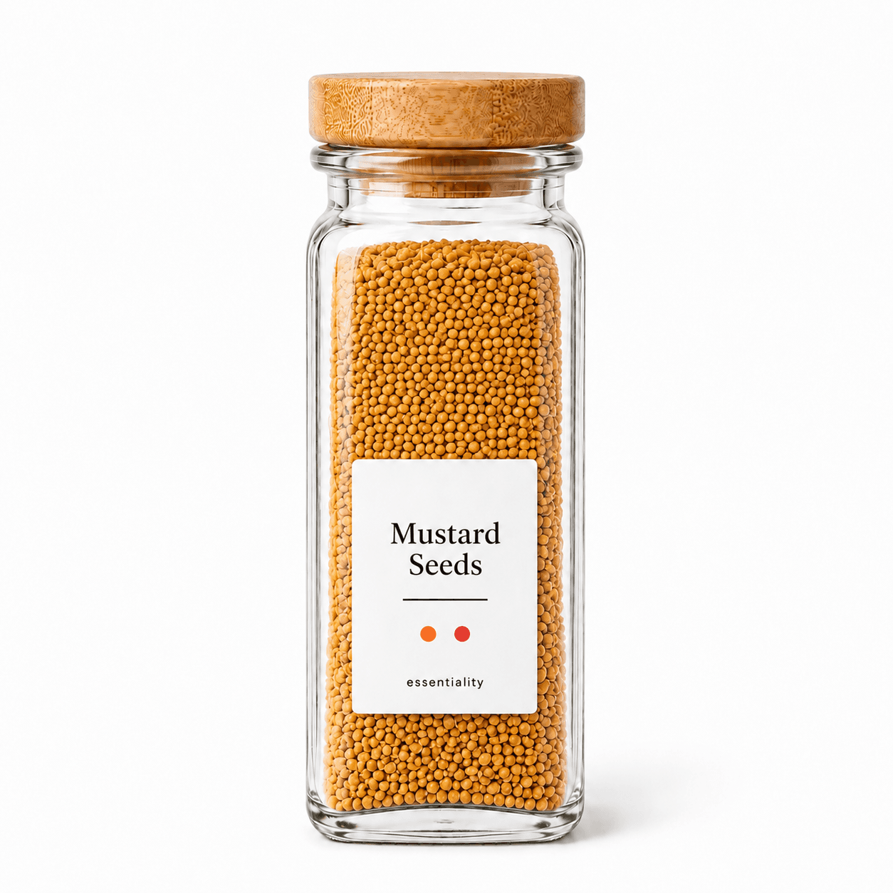 Mustard Seeds spice bottle
